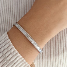 Load image into Gallery viewer, Border Pave Diamond Bangle