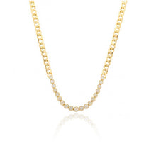 Load image into Gallery viewer, Tennis Segment Cuban Chain