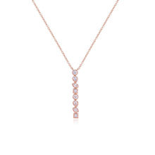 Load image into Gallery viewer, Multi Shape Bezel Diamond Necklace