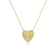 Load image into Gallery viewer, Fluted Pave Heart Necklace