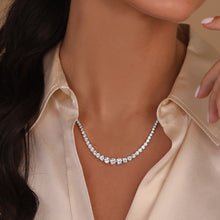 Load image into Gallery viewer, Graduated Lab Diamond Tennis Necklace