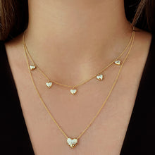 Load image into Gallery viewer, Stunning Dripping Scattered Hearts Necklace