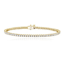 Load image into Gallery viewer, Classic Diamond Tennis Bracelet 2cts in 14k gold, classic diamond design for luxury jewelry collections.