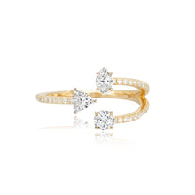 Load image into Gallery viewer, Multi Shape Three Diamonds Ring