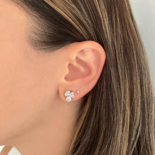 Load image into Gallery viewer, Three Large Multi Shape Diamond Earring