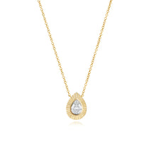 Load image into Gallery viewer, Fluted Bezel Diamond Necklace