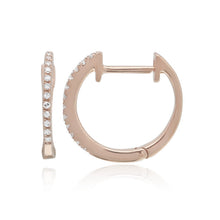 Load image into Gallery viewer, Medium Diamond Huggies