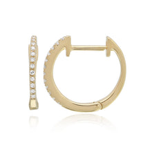 Load image into Gallery viewer, Medium Diamond Huggies