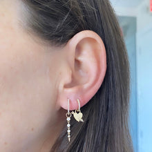 Load image into Gallery viewer, Bezels Spike Huggie Charms