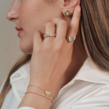 Load image into Gallery viewer, Dome Cloud Scattered Diamonds Earrings