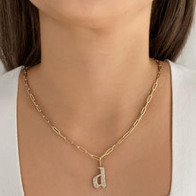 Load image into Gallery viewer, Large Pave Gothic Initial Charm