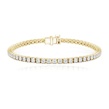 Load image into Gallery viewer, Lab Diamond Tennis Bracelet 6ct, classic luxury jewelry piece ideal for fine gold jewelry wearers.