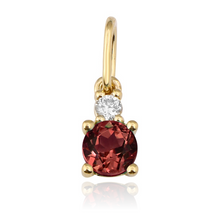 Load image into Gallery viewer, Diamond and Birthstone Charm