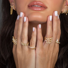 Load image into Gallery viewer, Multi Shape Diamond Wrap Ring