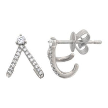 Load image into Gallery viewer, Split Diamond Earrings