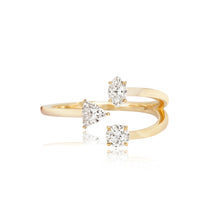Load image into Gallery viewer, Multi Shape Three Diamonds Ring