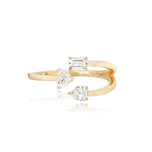 Load image into Gallery viewer, Multi Shape Three Diamonds Ring