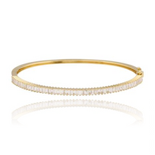 Load image into Gallery viewer, Baguette Diamond Bangle