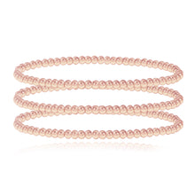 Load image into Gallery viewer, Set of three gold beaded bracelets in 14k gold, layered fine jewelry for luxury styling