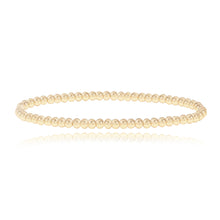 Load image into Gallery viewer, Gold beaded bracelet in 14k gold, timeless fine jewelry design with delicate modern elegance