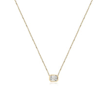 Load image into Gallery viewer, Medium Diamond Solitaire Necklace
