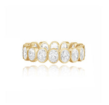 Load image into Gallery viewer, Bridal Bezel Oval Eternity Ring
