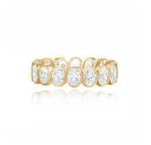 Load image into Gallery viewer, Bridal Bezel Oval Eternity Ring