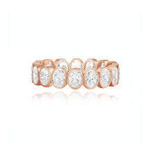 Load image into Gallery viewer, Bridal Bezel Oval Eternity Ring