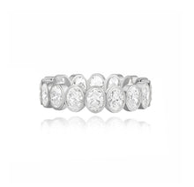 Load image into Gallery viewer, Bridal Bezel Oval Eternity Ring