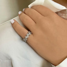 Load image into Gallery viewer, Bridal Pear Cut Eternity Ring