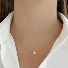 Load image into Gallery viewer, Diamond Disc Necklace