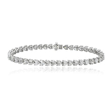 Load image into Gallery viewer, Heart Diamond Tennis Bracelet
