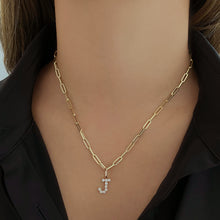Load image into Gallery viewer, Large Diamond Initial Charm