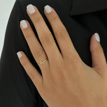 Load image into Gallery viewer, Diamond Initial Ring