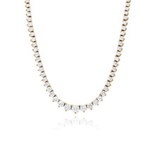 Load image into Gallery viewer, Graduated Lab Diamond Tennis Necklace