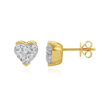 Load image into Gallery viewer, Half Bezel Lab Diamond Studs