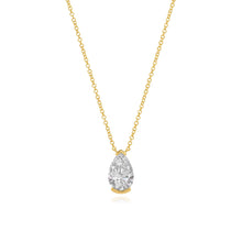 Load image into Gallery viewer, Half Bezel Lab Diamond Necklace