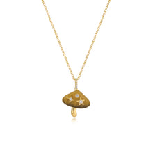 Load image into Gallery viewer, Enamel Mushroom Diamond Necklace
