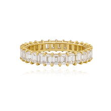 Load image into Gallery viewer, Emerald Cut Diamond Lab Eternity Ring