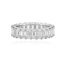 Load image into Gallery viewer, Emerald Cut Diamond Lab Eternity Ring