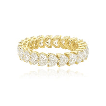 Load image into Gallery viewer, Heart Diamond Lab Eternity Ring