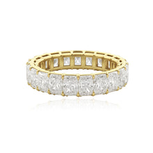 Load image into Gallery viewer, Radiant Diamond Lab Eternity Ring