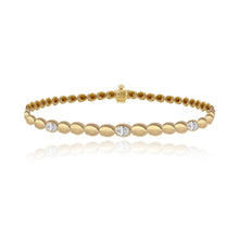 Load image into Gallery viewer, Oval Diamond Golden Bracelet