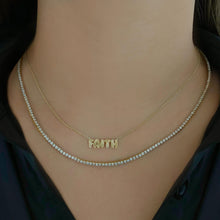 Load image into Gallery viewer, Fluted Cutout Name Necklace