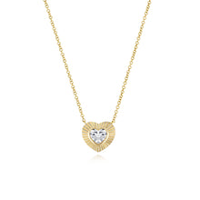 Load image into Gallery viewer, Fluted Bezel Diamond Necklace
