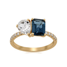 Load image into Gallery viewer, Medium Two-Gemstones Ring