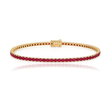 Load image into Gallery viewer, Gemstone Tennis Bracelets 3cts