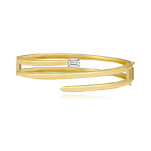 Load image into Gallery viewer, Wrap Gold Diamond Bangle