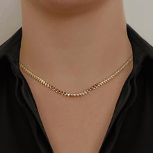 Load image into Gallery viewer, Golden Pear Tennis Necklace