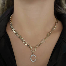 Load image into Gallery viewer, Jumbo Diamond Initial Charm